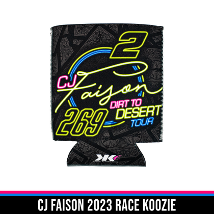 CJ Faison 2023 Race Koozie