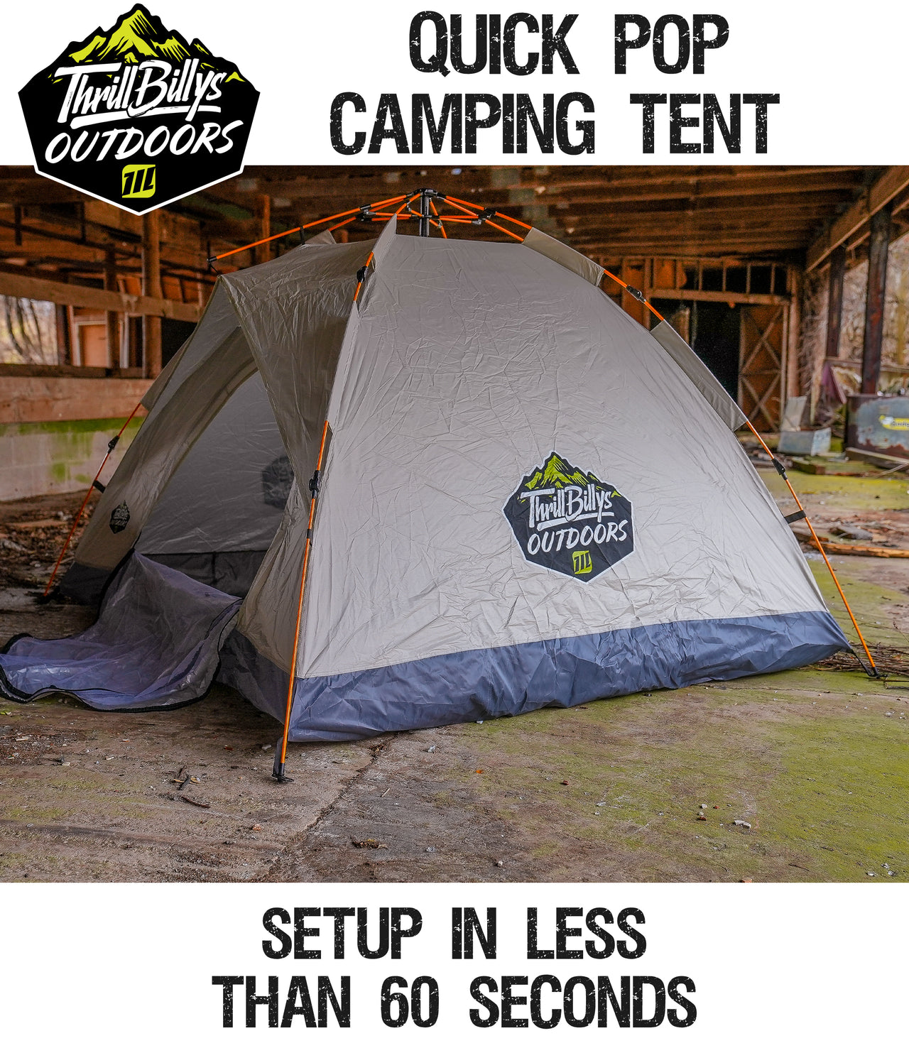 ThrillBilly QuickPop Adventure Tent