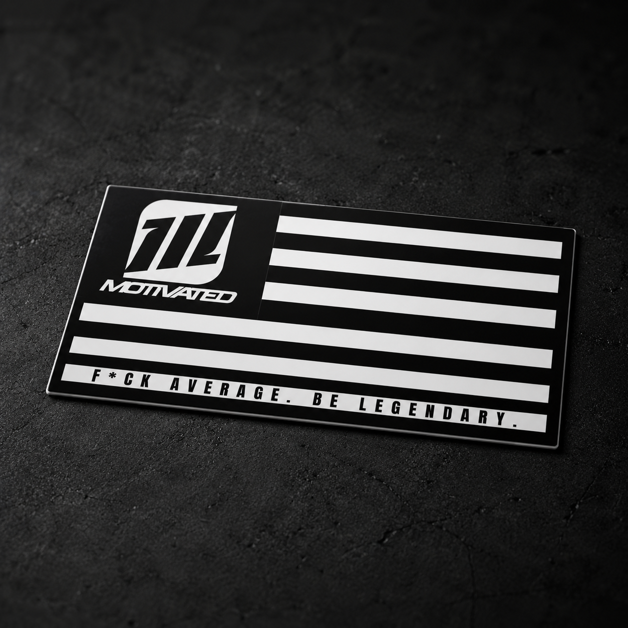 F Average Flag Sticker