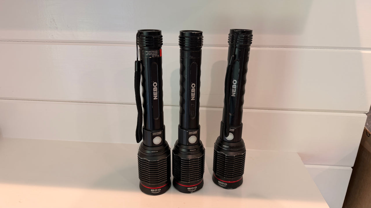 3 Used Nebo Flashlights