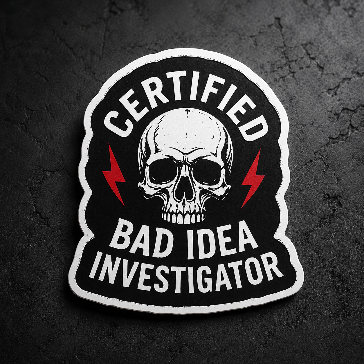 Bad Idea Investigator Sticker