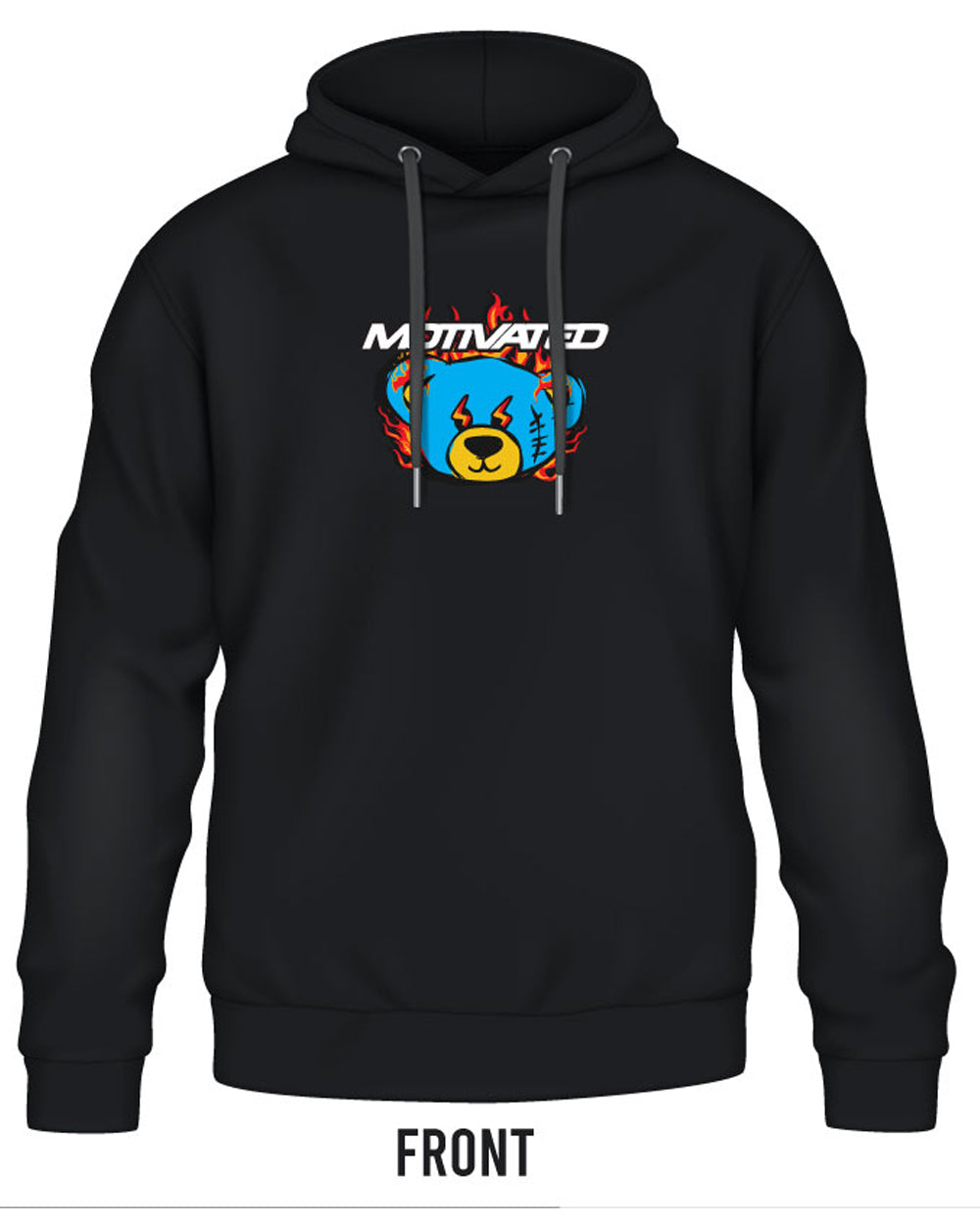 Motivated AF Bear Hoodie