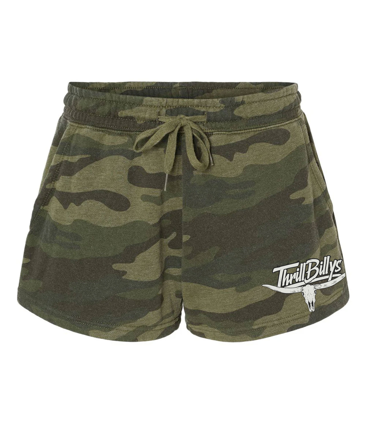 ThrillBilly Shorts- Forest Camo