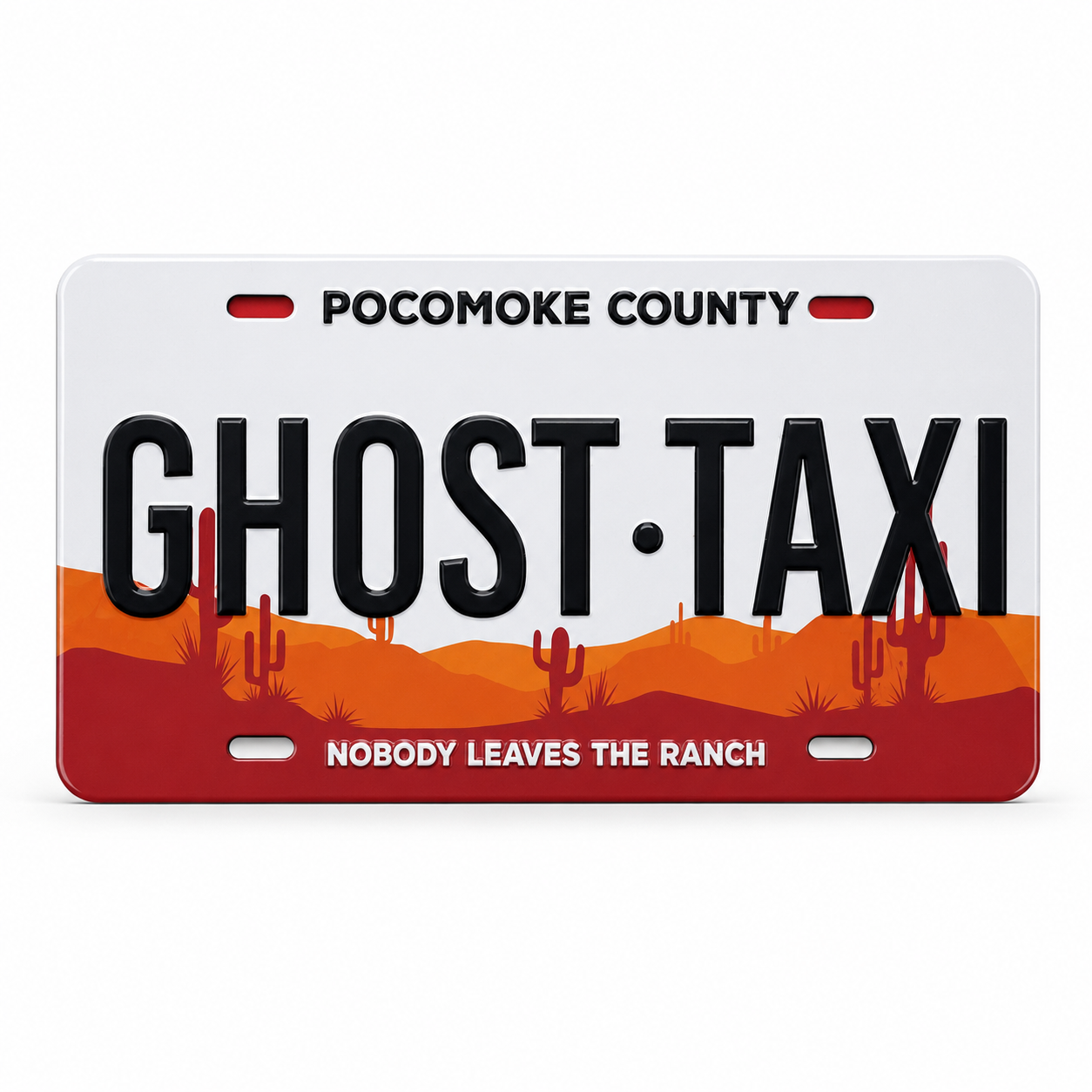 Ghost Taxi License Plate