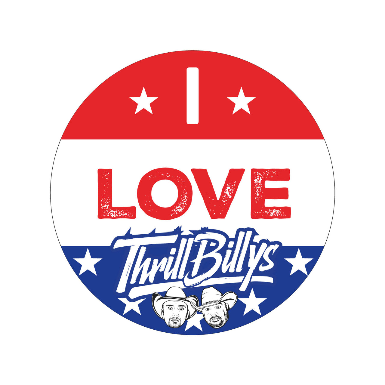 I Love ThrillBillys Sticker
