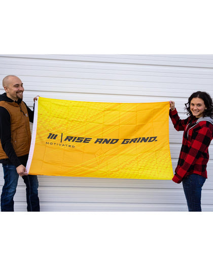 Rise and Grind Flag (Yellow)