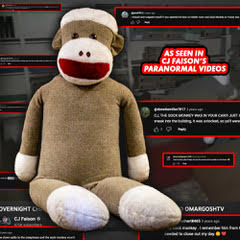 HAUNTED SOCK MONKEY FROM CJ FAISON'S HAUNTED ATTIC VIDEOS!